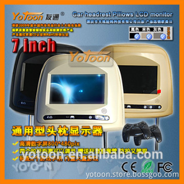 7'' Car TFT LCD Universal Headrest Monitor